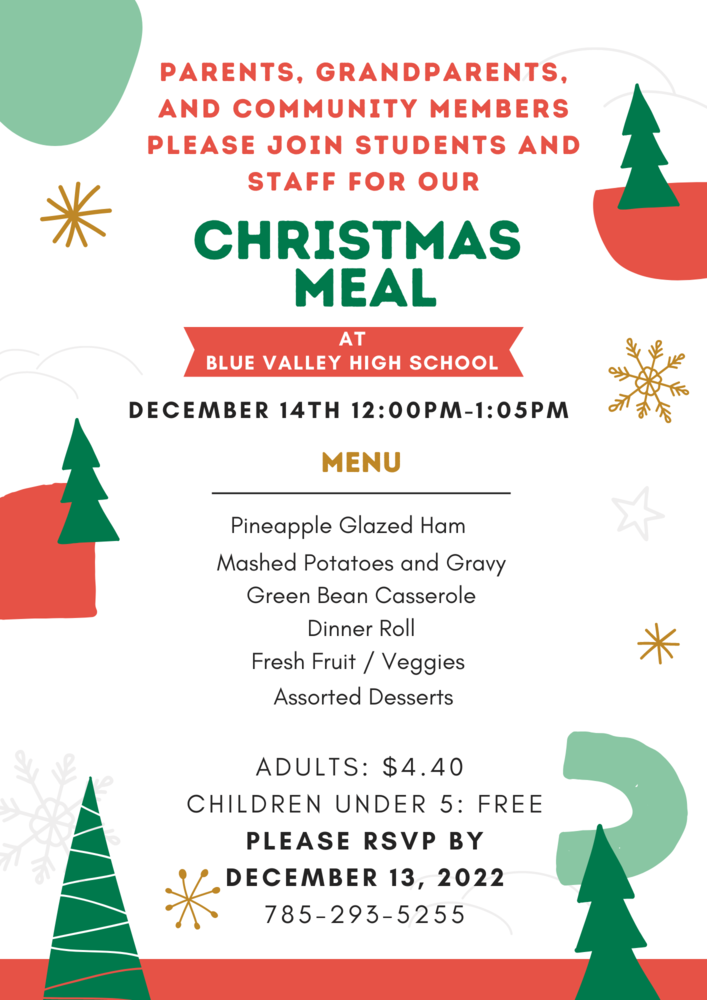 Christmas Meal Flyer