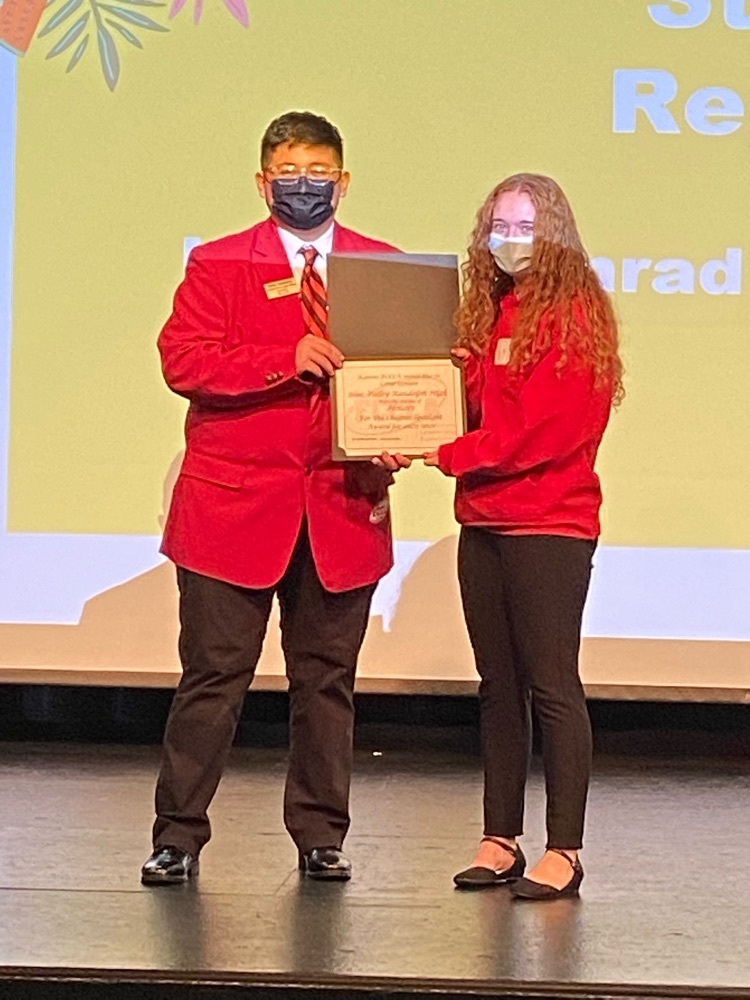 Joey accepting our award