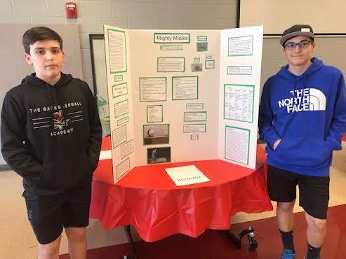 Koy Williams and Gage Williams were interviewed about their project  which tested the effectiveness different types of face masks.